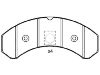 Bremsbelagsatz, Scheibenbremse Brake Pad Set:8 284 000 106