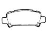 Bremsbelagsatz, Scheibenbremse Brake Pad Set:26292-AE020