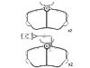 剎車片 Brake Pad Set:0060 760 121