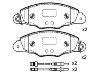 тормозная кладка Brake Pad Set:4251.84