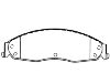 тормозная кладка Brake Pad Set:89060375