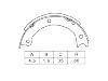 剎車蹄片 Brake Shoe Set:36160-T1025